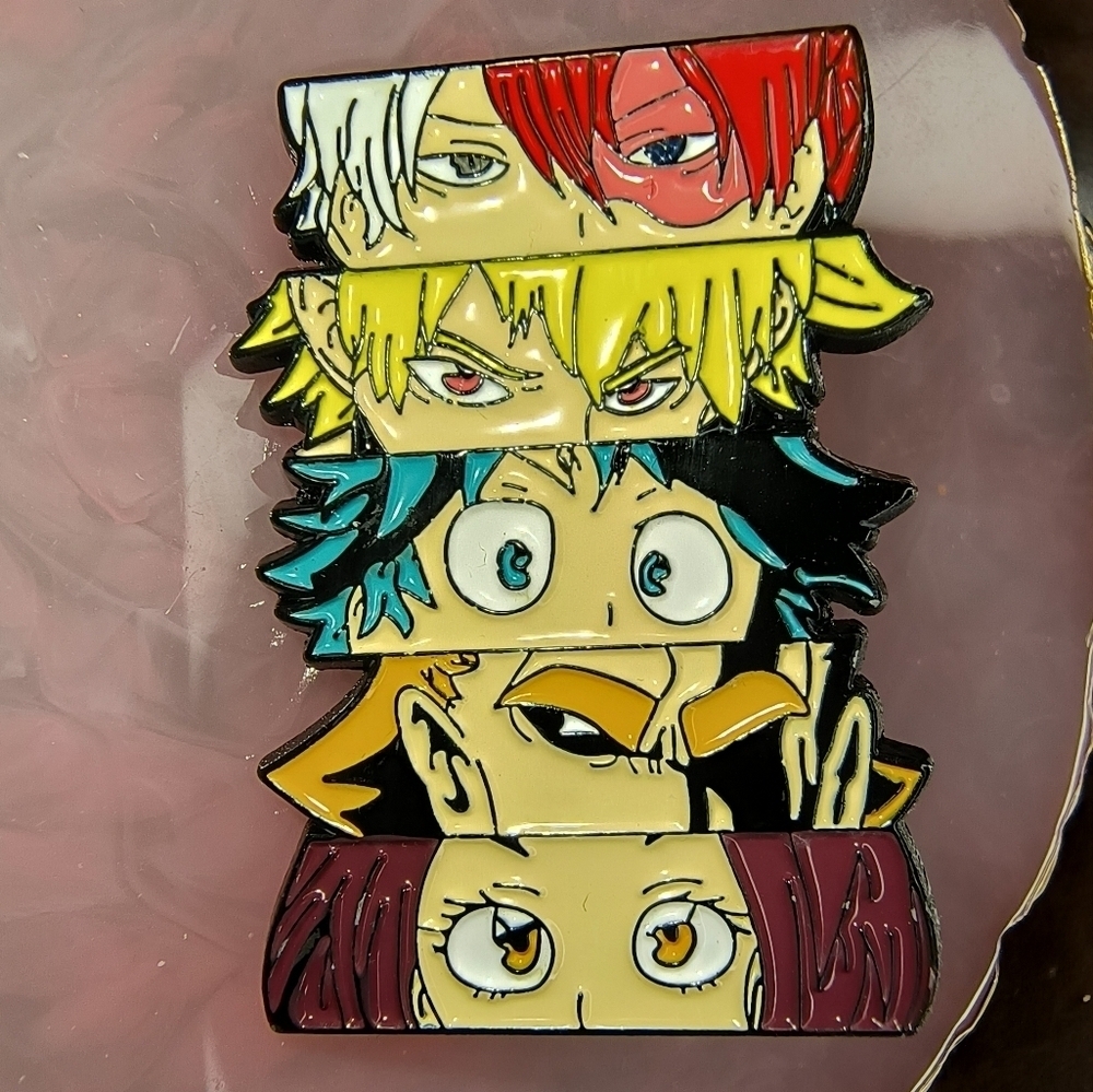 Anime Character Enamel Pin My Hero Academia MHA Izuku Totoroki All Might Deku